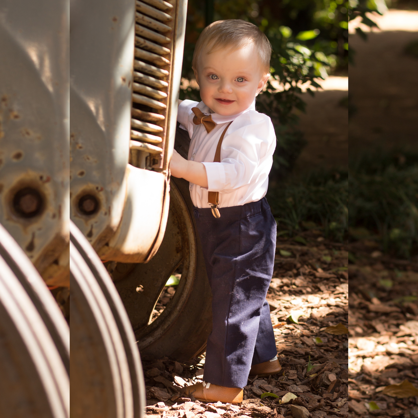 Winter Little Gentleman Ensemble - Navy & Toffee