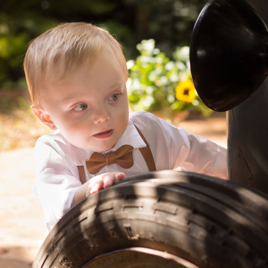 Baby Leather Bow Tie