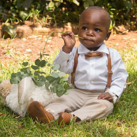 Winter Little Gentleman Ensemble - Tan & Toffee
