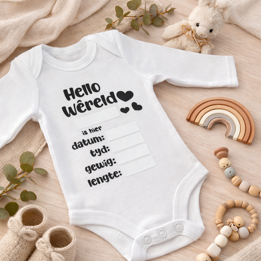 Birth Announcement Afrikaans