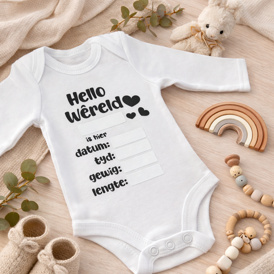 Birth Announcement Afrikaans